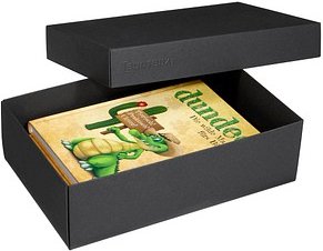 BUNTBOX L Geschenkboxen 3,6 l schwarz 26,6 x 17,2 x 7,8 cm, 2 St.