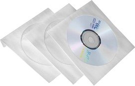 Intenso 1er CD-/DVD-Hüllen Papier weiß, 100 St.