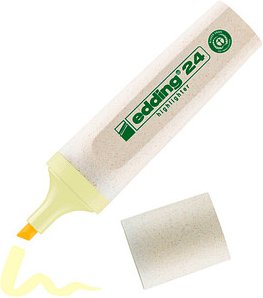 edding Highlighter 24 EcoLine pastell Textmarker gelb, 1 St.