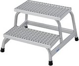 Thumbnail - KRAUSE Montagetritt STABILO silber 2 Stufen, H: 63,0 cm