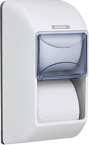KATRIN Toilettenpapierspender 92384 weiß Kunststoff, 1 Rollen