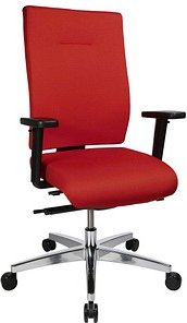 Topstar Bürostuhl Sitness 70, PS79BH W51 Stoff rot, Gestell alu