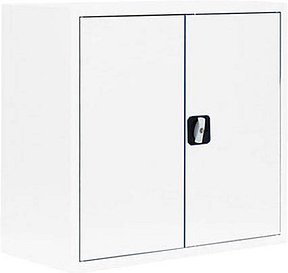 Thumbnail - LÜLLMANN Stahlschrank 530307 signalweiß 80,0 x 38,3 x 75,0 cm, aufgebaut