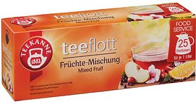 TEEKANNE teeflott Früchtetee Tee 25 Portionen