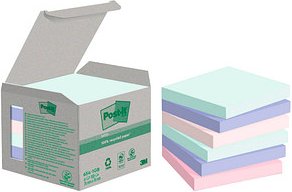 Thumbnail - Post-it® Recycling Notes Rainbow Haftnotizen farbsortiert, 6 Blöcke
