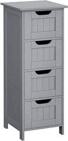 VASAGLE Badschrank grau 30,0 x 28,5 x 82,0 cm