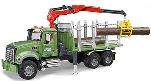 bruder MACK Granite Holztransport-LKW Spielzeugauto