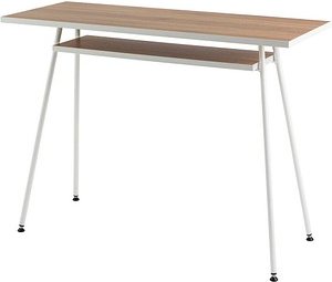 PAPERFLOW easyHome LV1 Schreibtisch walnuss rechteckig, A-Fuß-Gestell weiß 100,0 x 40,0 cm