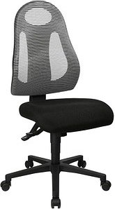 Topstar Bürostuhl Free Art, FR100 G208 Stoff grau, Gestell schwarz