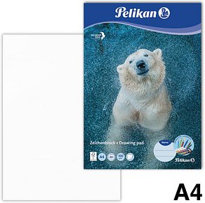 Thumbnail - Pelikan Zeichenblock Zoo DIN A4 100 g/qm, 20 Blatt, 1 Block