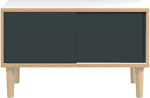 BISLEY Sideboard Poise, POS1007W634 verkehrsweiß, anthrazitgrau 100,0 x 45,0 x 62,1 cm, 1 St.