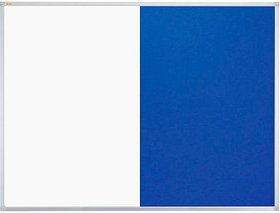 FRANKEN Whiteboard-Pinnwand X-tra!Line 60,0 x 45,0 cm Textil blau