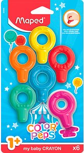 maped COLOR'PEPS Wachsmalkreiden farbsortiert, 6 St.