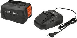 GARDENA Werkzeugakku mit Schnellladegerät Starter-Kit Lithium-Ionen 4,0 Ah