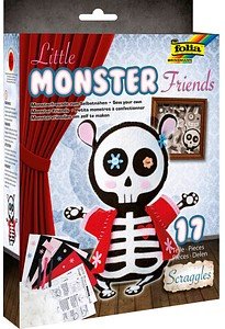 folia Nähset Monster Friends Scraggles mehrfarbig
