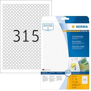 Thumbnail - 7.875 HERMA Etiketten 4385 weiß 10,0 x 10,0 mm