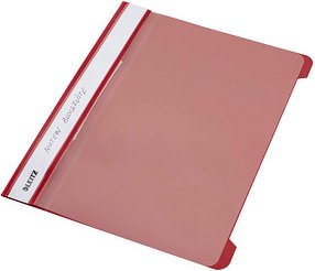 AKTION: LEITZ Schnellhefter 4197 Kunststoff rot DIN A5 mit Prämie nach Registrierung