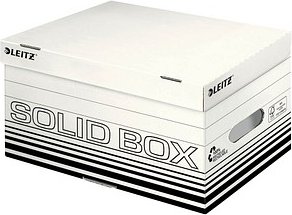 10 LEITZ Archivcontainer Solid weiß 37,0 x 26,5 x 19,5 cm