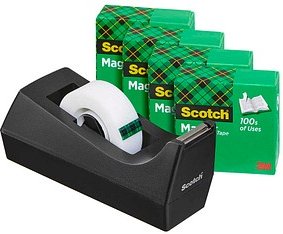 AKTION: Scotch Tischabroller-Set Magic™ Tape schwarz