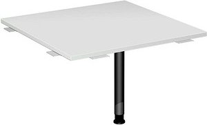 geramöbel Verbindungsplatte höhenverstellbar Flex lichtgrau, anthrazit quadratisch 80,0 x 80,0 x 68,0 - 80,0 cm