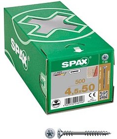 SPAX® Verlegeschrauben T20 Senkkopf WIROX 0541010450505 4,5 mm x 50 mm, 500 St.