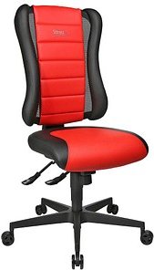 Thumbnail - Topstar Gaming Stuhl Sitness RS, SR100 DA01 Kunstleder rot