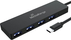 MediaRange USB-Hub MRCS508 4-fach schwarz