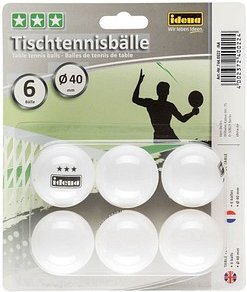 Idena Tischtennisbälle weiß, 6 St.