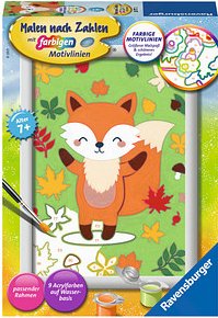Thumbnail - Ravensburger Malen-nach-Zahlen Süßer Fuchs mehrfarbig