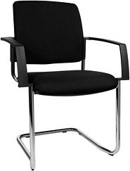 Thumbnail - Topstar Besucherstühle BtoB 20 BB390A G20 schwarz Stoff, 2 St.