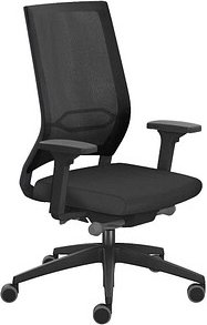 sedus Bürostuhl se:quaterback 2 membran, QB-125/203 Stoff schwarz, Gestell schwarz