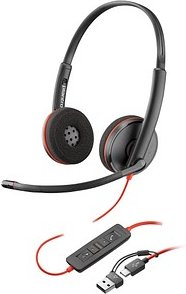 poly Blackwire 3220 Headset schwarz