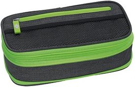 Thumbnail - WEDO Schlampermäppchen NEON Stretch neongrün/grau, 23,0 x 12,0 cm