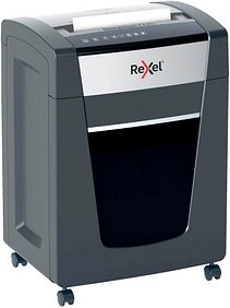 Thumbnail - AKTION: Rexel Momentum P420+ Aktenvernichter mit Partikelschnitt P-4, 4 x 35 mm, bis 20 Blatt, grau mit 25 Euro CashBack