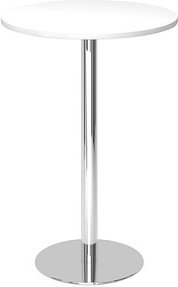 Thumbnail - HAMMERBACHER Stehtisch rund Spanplatte weiß 80,0 x 80,0 x 111,6 cm, 1 St.