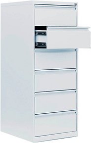 Thumbnail - LÜLLMANN Karteischrank signalweiß 53,0 x 62,0 x 132,0 cm, 1 St.