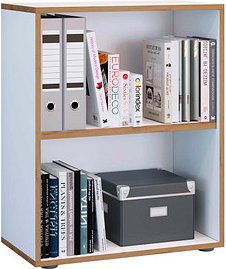 Thumbnail - VCM my office Aktenregal Salia weiß, honig-eiche 60,0 x 32,0 x 74,0 cm, 1 St.