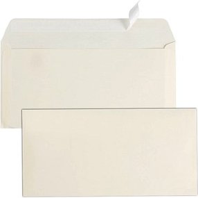 Thumbnail - tecno Briefumschläge colors DIN lang+ ohne Fenster hellchamois haftklebend 25 St.