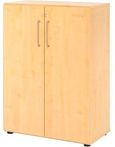 Thumbnail - HAMMERBACHER Aktenschrank Mirakel, V938T3/3/3/BS ahorn 2 Fachböden 80,0 x 42,0 x 110,0 cm