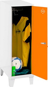 Simonrack Spind SIMONLOCKER DISM SINGLE weiß, orange 8425437120411, 1 Schließfach 30,0 x 50,0 x 101,5 cm