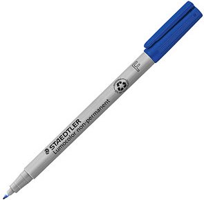 Thumbnail - STAEDTLER Lumocolor Folienstift blau 0,6 mm non-permanent, 1 St.