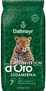 Dallmayr Crema d'Oro Selektion des Jahres Südamerika Kaffeebohnen, Arabica- und Robustabohnen 1000 g