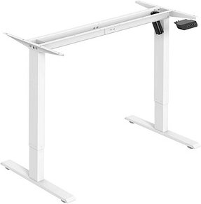 BISLEY E-StarterTech elektrisch höhenverstellbares Schreibtischgestell verkehrsweiß rechteckig, T-Fuß-Gestell weiß 112,2...
