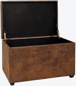 Thumbnail - HAKU Möbel Sitztruhe 52824 braun Holz 58,0 cm