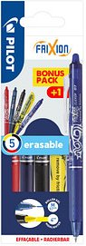 Thumbnail - PILOT FRIXION ball CLICKER Tintenroller blau, rot, schwarz, blauschwarz, gelb 0,4 mm, Schreibfarbe: farbsortiert, 1 Set