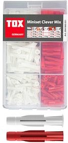 TOX Miniset Clever TRI und TRIKA 094900051 Universaldübel-Sortiment, 215-teilig