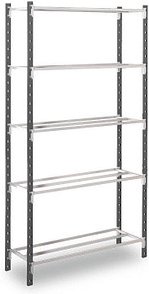 Thumbnail - Manorga Schwerlastregal AAZ2012605ND00014 lichtgrau, graphitgrau 125,0 x 60,0 x 200,0 cm