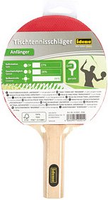 Idena Tischtennisschläger Anfänger rot, 1 St.