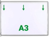 tarifold Sichttafeln DIN A3 quer grau, Öffnung oben, 10 St.