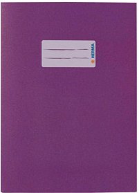 HERMA Heftumschlag glatt lila Papier DIN A5